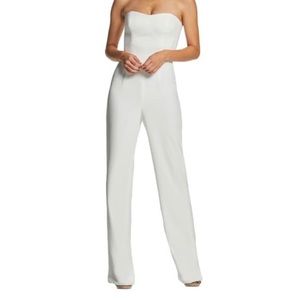 Dress The Population Andy White Strapless Jumpsuit